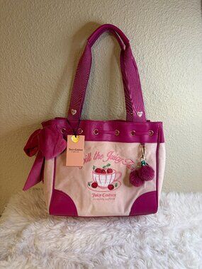 NEW RELEASE Juicy Couture Sweet Tea Party Daydreamer Tote Bag NWT